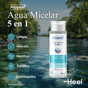 ATOPEEL - AGUA MICELAR 5 EN 1 220 ml | HEEL