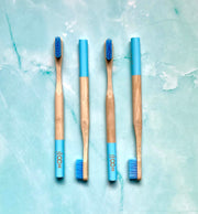 CEPILLO DE DIENTES DE BAMBÚ AZUL 1 Unidad | HOOLI