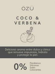 JABÓN EN BARRA COCO VERBENA 150g | OZU