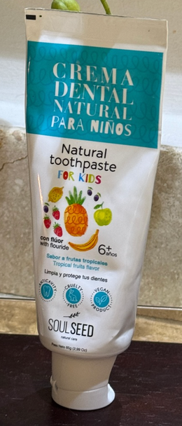 Crema dental KIDS con Fluor 85 g | SOUL SEED